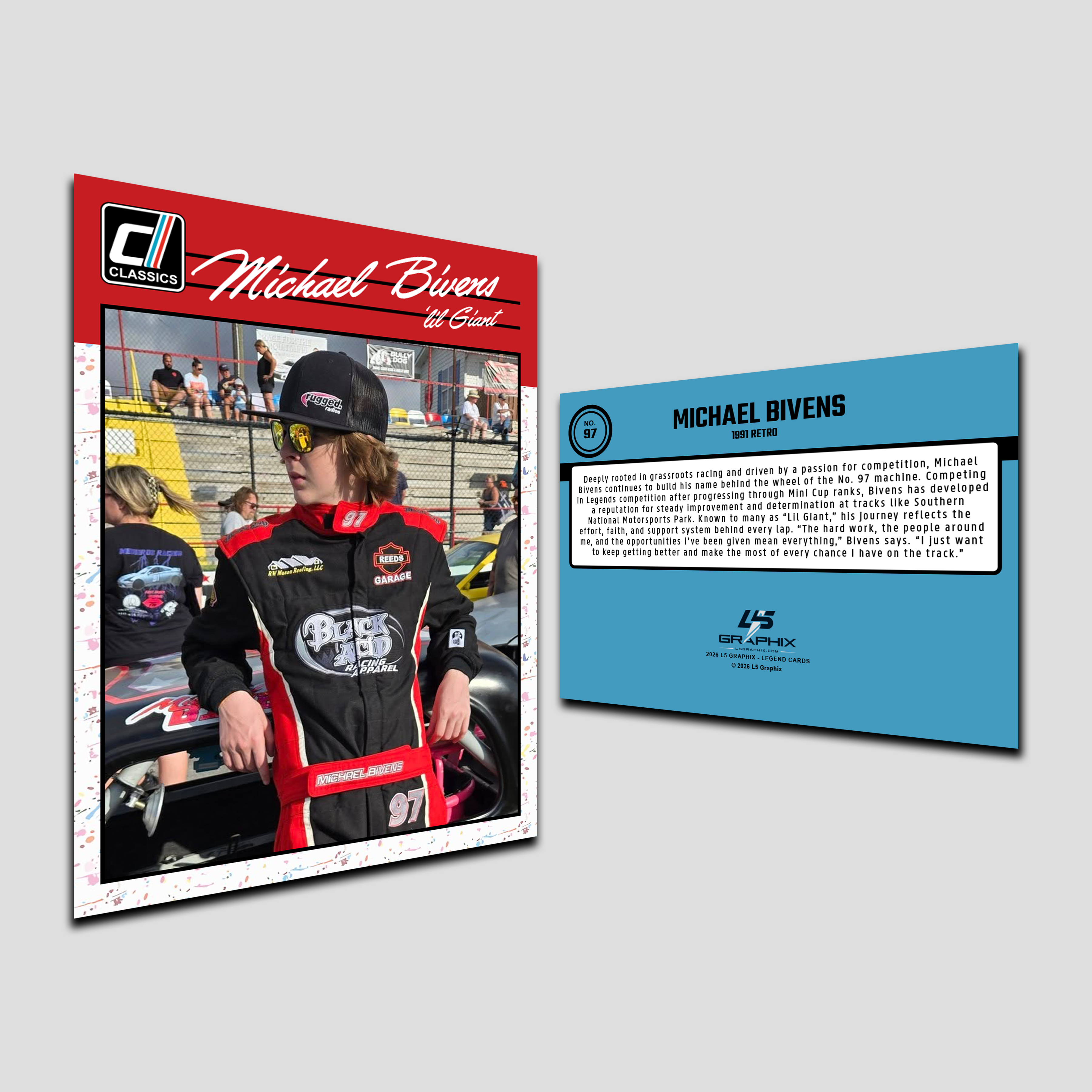 RACCライジングアーティスト カード BOX Racing Classics Trading Cards – L5 Graphix