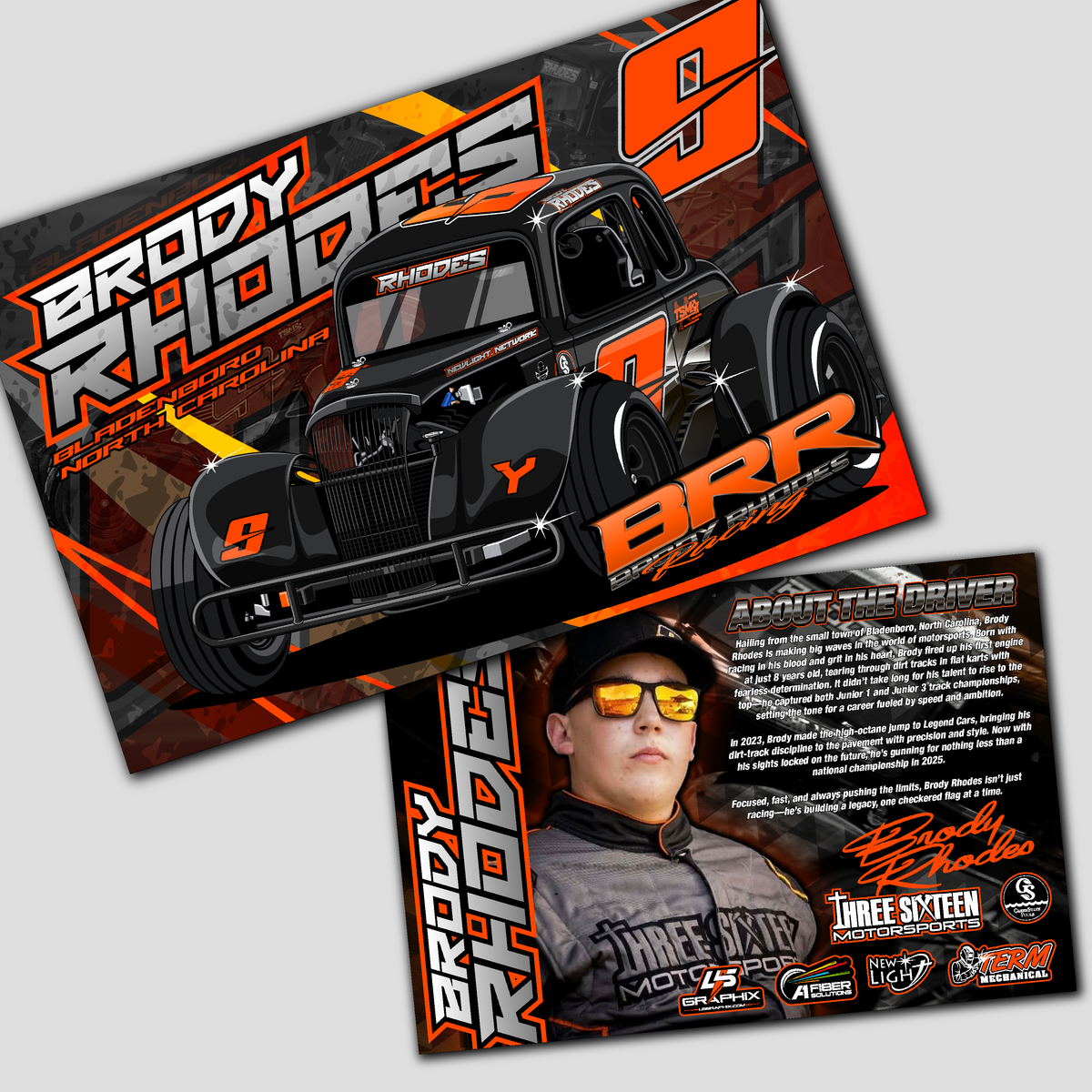 Racing Hero Cards – L5 Graphix