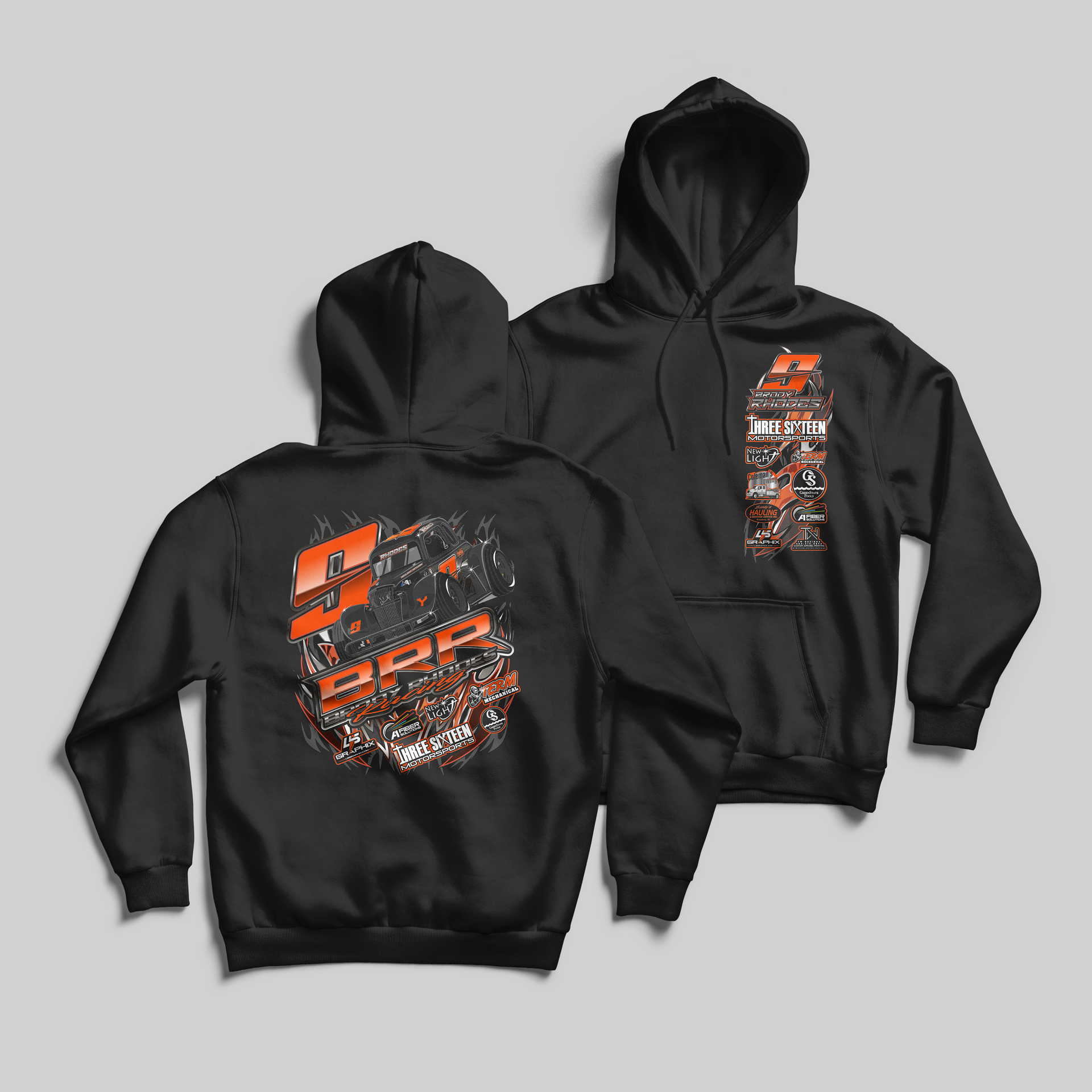 2025 Brody Rhodes Racing Hoodie – L5 Graphix